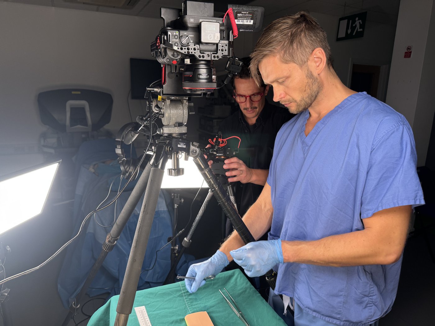 Patient education video shoot at Ross Hall Hospital